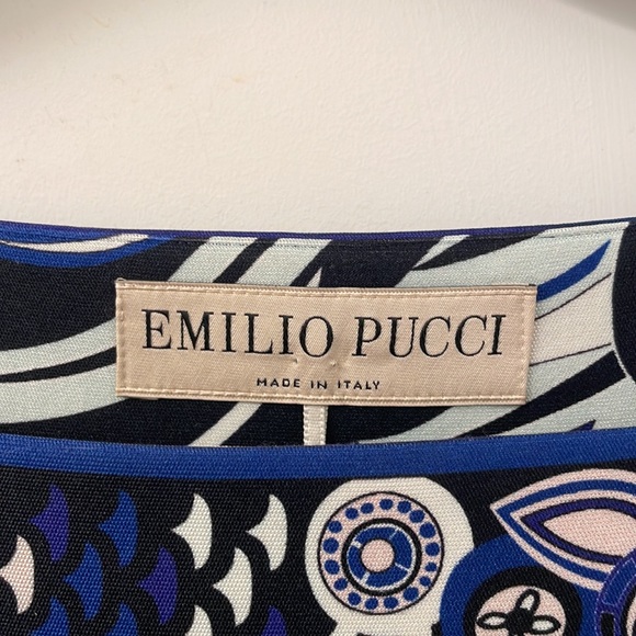 Emilio Pucci Printed 3/4-Sleeve Dress - Picture 6 of 7